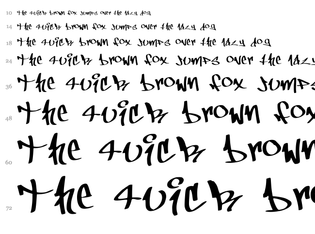 ChillStyle font waterfall