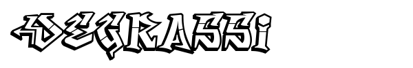 Degrassi font