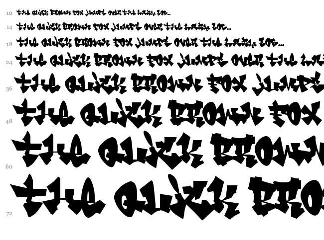 Cancontrol font waterfall