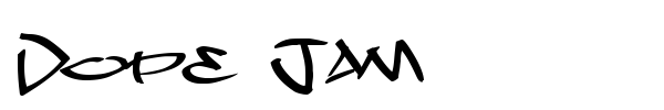 Dope Jam font
