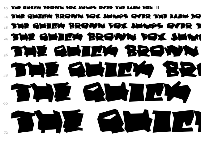 Dortmund font waterfall