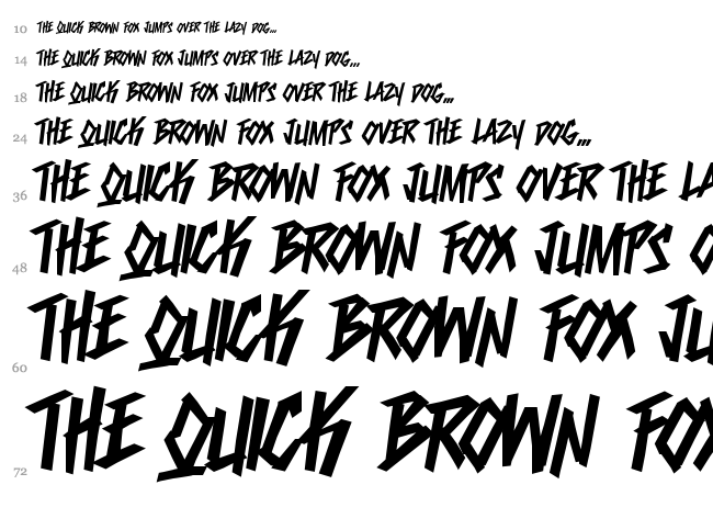 Dumbnerd font waterfall