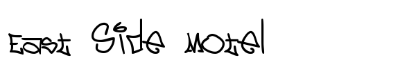 East Side Motel font