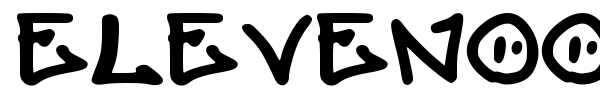 Elevenoone font