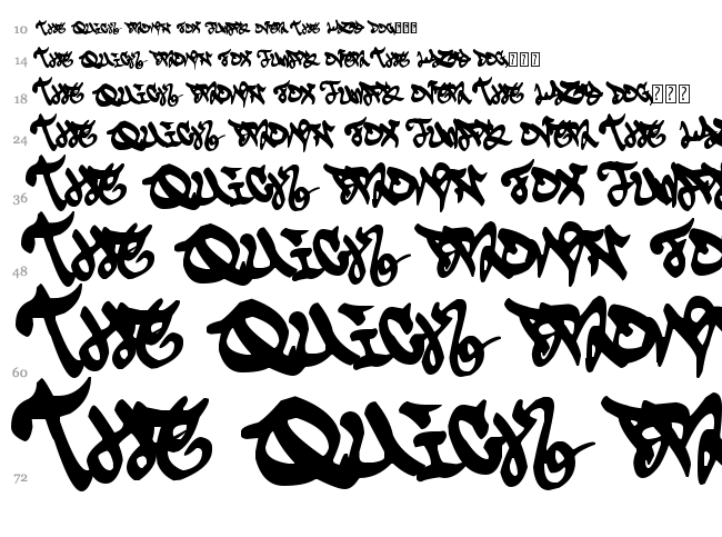 Eskis font waterfall