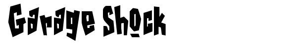 Garage Shock font