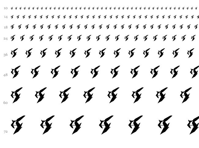 Graffp font waterfall