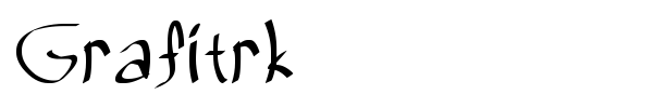 Grafitrk font