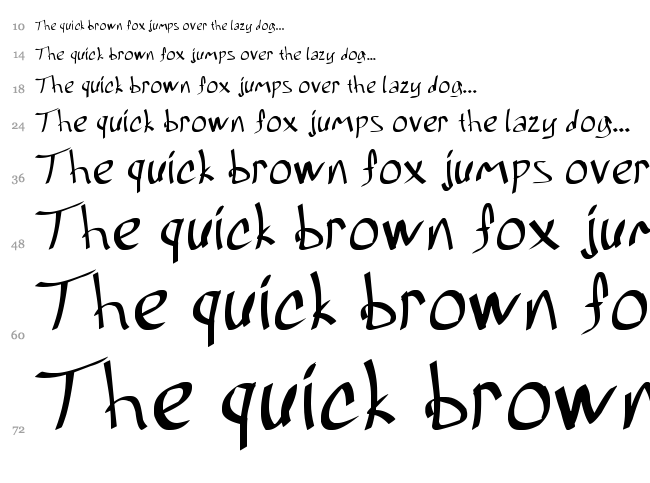 Grafitrk font waterfall
