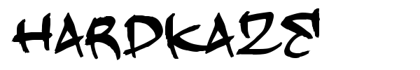 Hardkaze font
