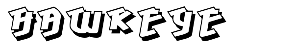 Hawkeye font