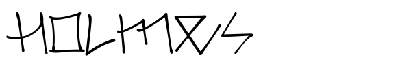 Holmes font