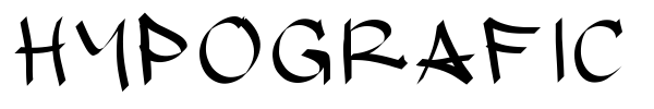 Hypografic font