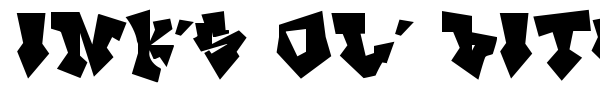 InK's ol' Bitch font