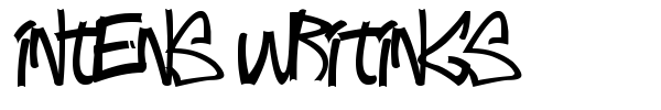 Intens Writings font