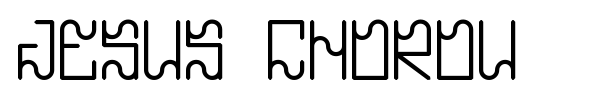Jesus Chorou font
