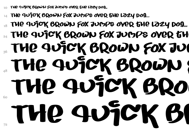 Juice font waterfall