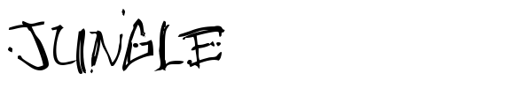 Jungle font preview