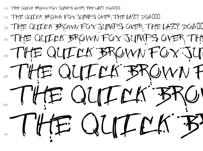 Jungle font waterfall