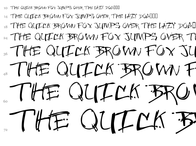 Jungle font waterfall