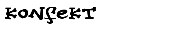 Konfekt font preview
