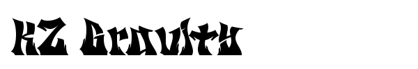 KZ Gravity font