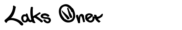 Laks Oner font