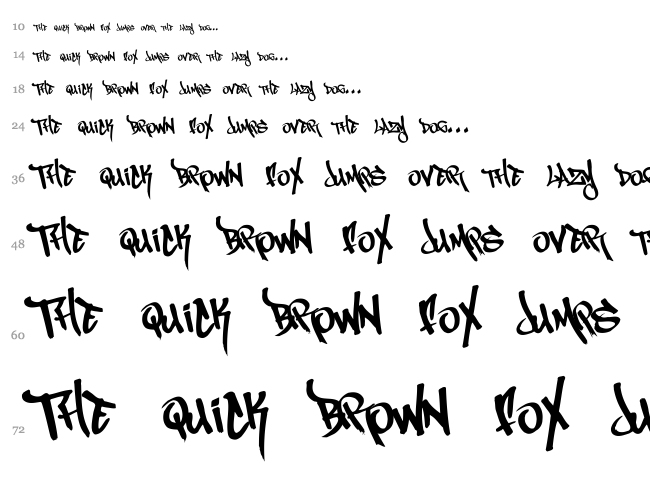 MagikMarker font waterfall