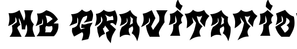 MB Gravitation font