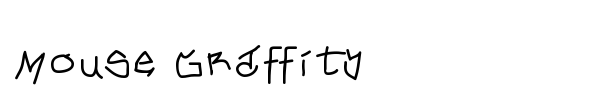 Mouse Graffity font
