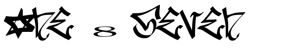 One 8 Seven font