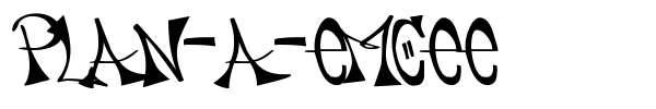 Plan-A-Emcee font