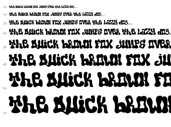 Popo font waterfall