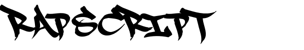 RapScript font preview