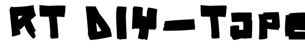 RT DIY-Tape font