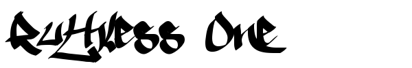 Ruthless One font