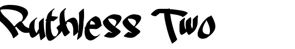 Ruthless Two font