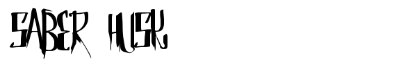 Saber Husk font