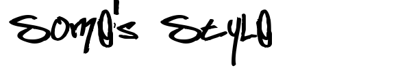 Some's Style font preview