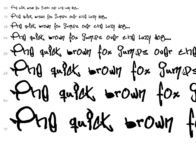 Some's Style font waterfall