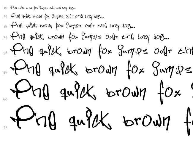 Some's Style font waterfall