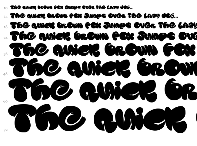 Souper 3 font waterfall