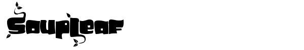 SoupLeaf font