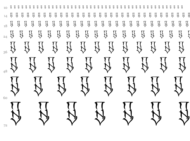 SR Cuen Font font waterfall