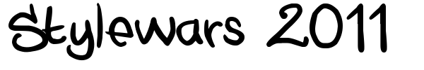 Stylewars 2011 font