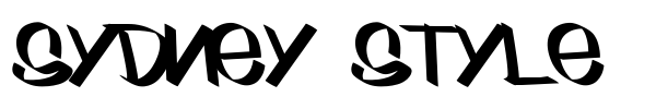 Sydney Style font
