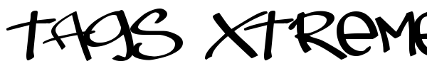 Tags Xtreme font