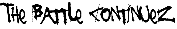 The Battle Continuez font