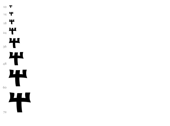 Trasher 2 font waterfall