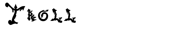 Troll font